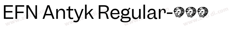EFN Antyk Regular字体转换